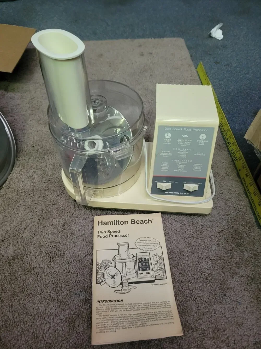Hamilton Beach 2-Speed Pulse Food Processor - Vintage Model Works!